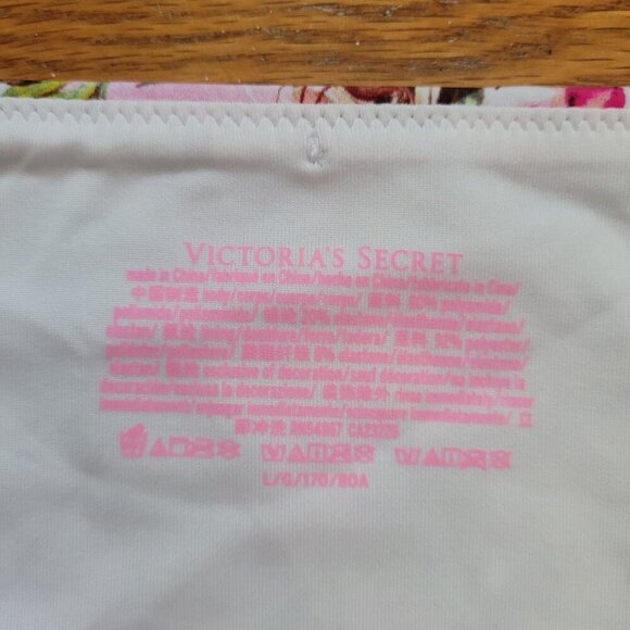 NWT VICTORIA'S SECRET | Floral Tropical Side Tie Bikini Swim Bottom | Sz. L - Picture 6 of 9